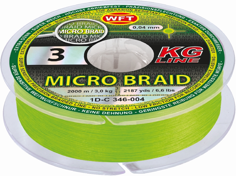 WFT Micro Braid KG chartreuse 150m 2,5Kg 0,035