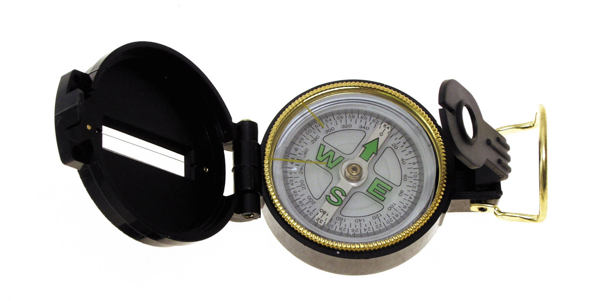 MFH Kompass Scout Kunststoffgehäuse Visiereinrichtung Vergrößerungsglas drehbar 